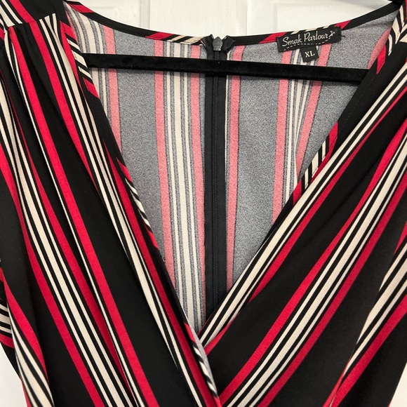 Smack Parlour Dress, sz XL , black , red, white - Picture 4 of 8